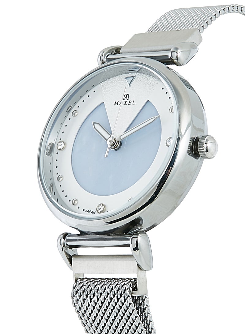Maxel - Women's Alloy Analog Wrist Watch MG010G - 42 mm - Silver - Image 1