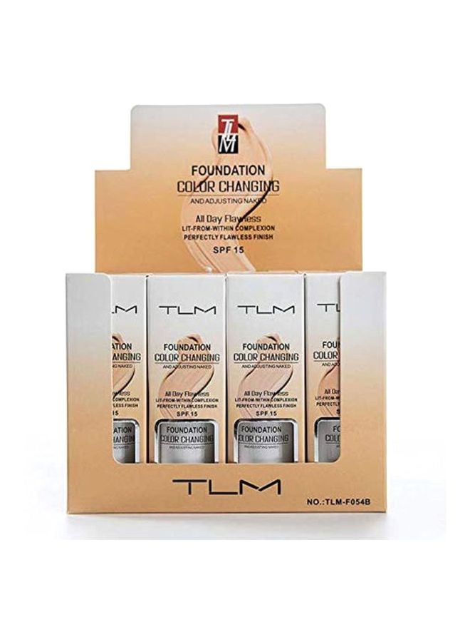 تي إل إم مجموعة كريم أساس خافي لعيوب البشرة يدوم طوال اليوم بعامل حماية من الشمس SPF 15 من قطعتين أبيض - Image 4