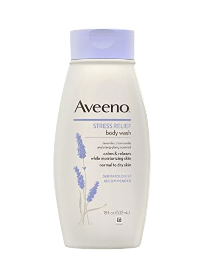 Aveeno Pack Of 6 Stress Relief Body Wash 532ml