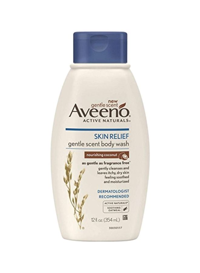 Aveeno Pack Of 4 Skin Relief Gentle Scent Body Wash 354ml