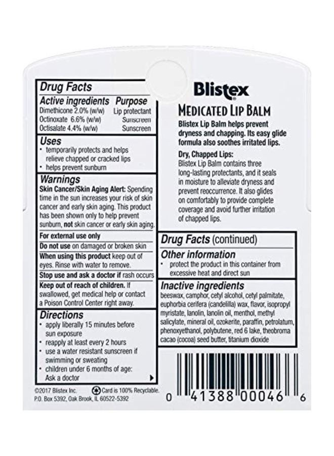 Blistex 3-Piece Medicated Lip Balm Set SPF 15 - Image 3