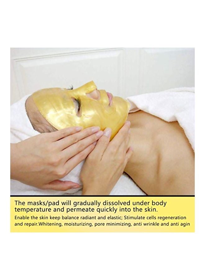 AL'IVER 5-Piece Collagen Facial Mask Gold  - Image 5
