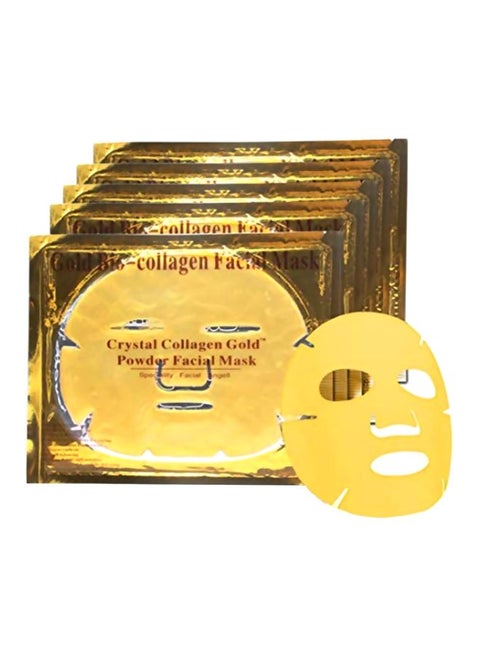 5-Piece Collagen Facial Mask Gold
