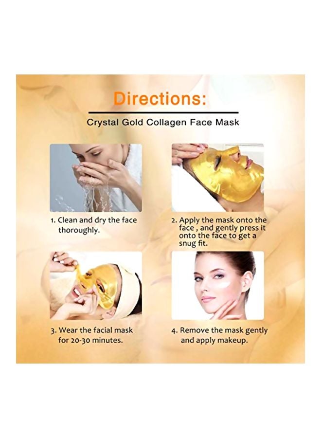 AL'IVER 5-Piece Collagen Facial Mask Gold  - Image 2