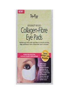 Reviva Labs 6-Piece Collagen-Fibre Eye Pads White  - Image 2