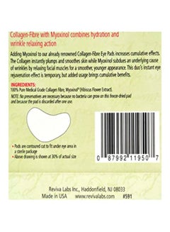 Reviva Labs 6-Piece Collagen-Fibre Eye Pads White  - Image 3