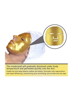 25 Pair 24K Gold Powder Gel Collagen Eye Mask Gold - v1571557059/N31100642A_2