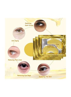 25 Pair 24K Gold Powder Gel Collagen Eye Mask Gold - v1571557060/N31100642A_5