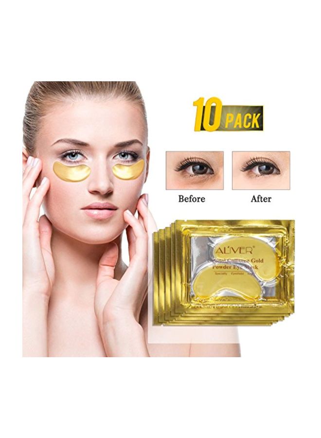 ALIVER Pack Of 10 Crystal Collagen Eye Mask  - Image 3