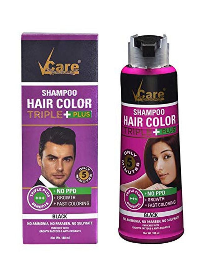 في كير مجموعة شامبو تريبل بلس لتعزيز لون الشعر مكونة من عبوتين أسود 2 x 180ملليلتر - Image 1