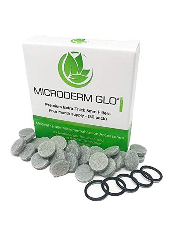 Microderm GLO Pack Of 30 Extra Thick Filters Grey  - Image 1