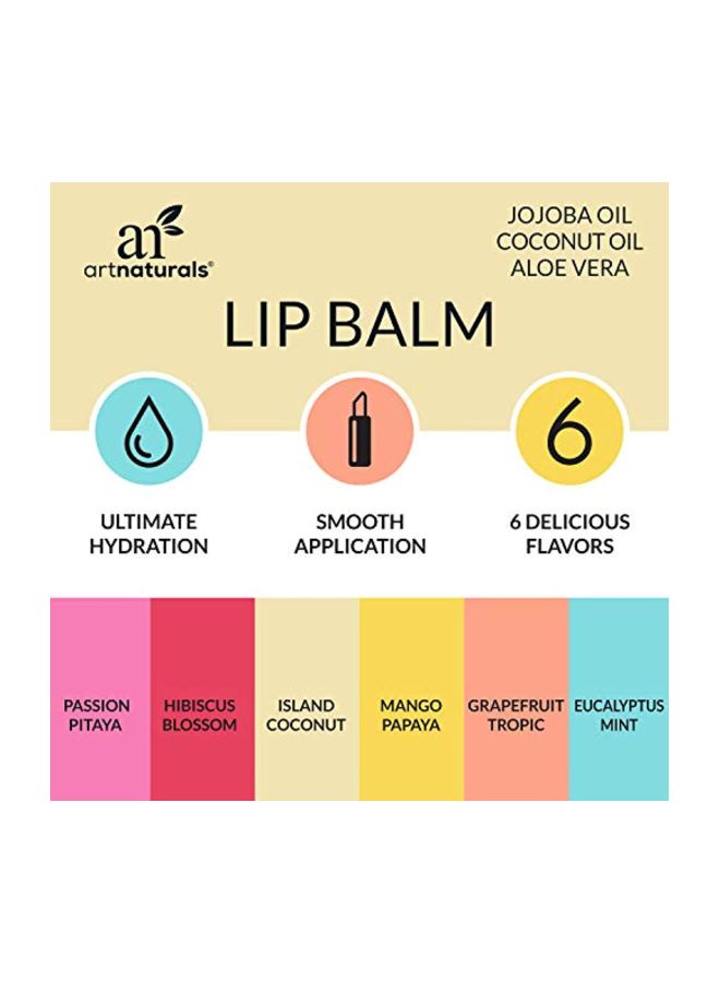 artnaturals - 6-Piece Lip Balm Set - Image 1