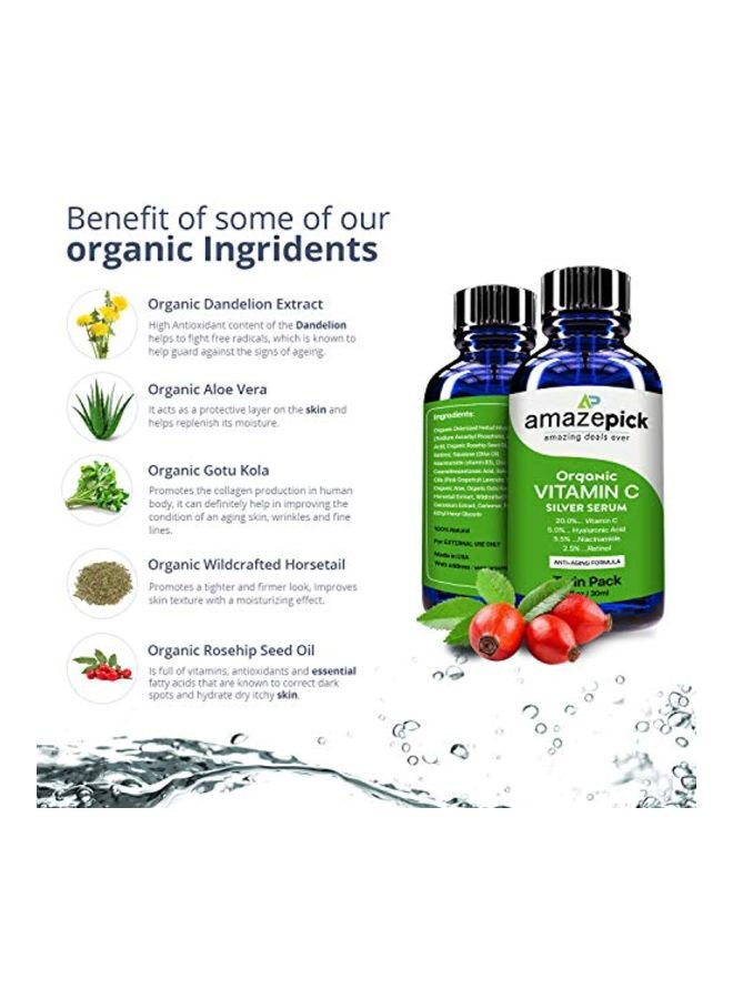 AmazePick Pack Of 2 Vitamin C Serum Clear 30ml - Image 2