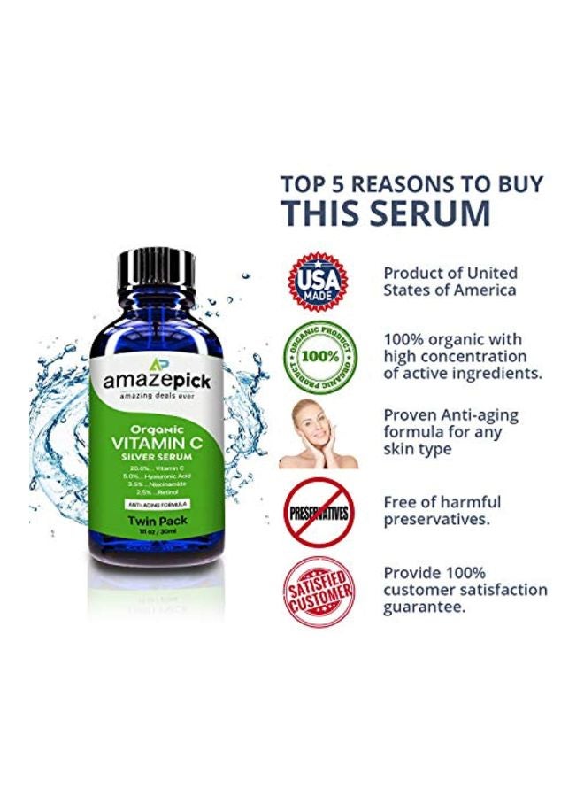 AmazePick Pack Of 2 Vitamin C Serum Clear 30ml - Image 4