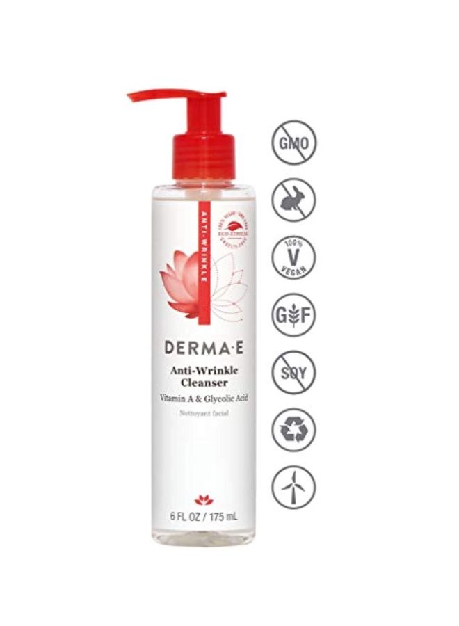 derma-e Anti-Wrinkle Cleanser With Vitamin A And Glycolic Acid - Image 2