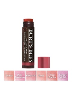 Burt's Bees Pack Of 2 Tinted Lip Balm Red Dahlia  - Image 3