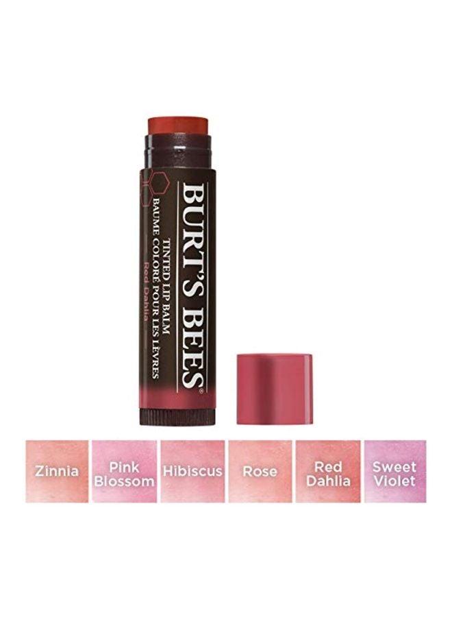 Burt's Bees Pack Of 2 Tinted Lip Balm Red Dahlia - Image 3