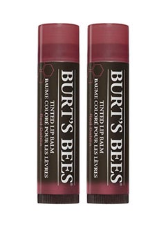 Burt's Bees Pack Of 2 Tinted Lip Balm Red Dahlia  - Image 1