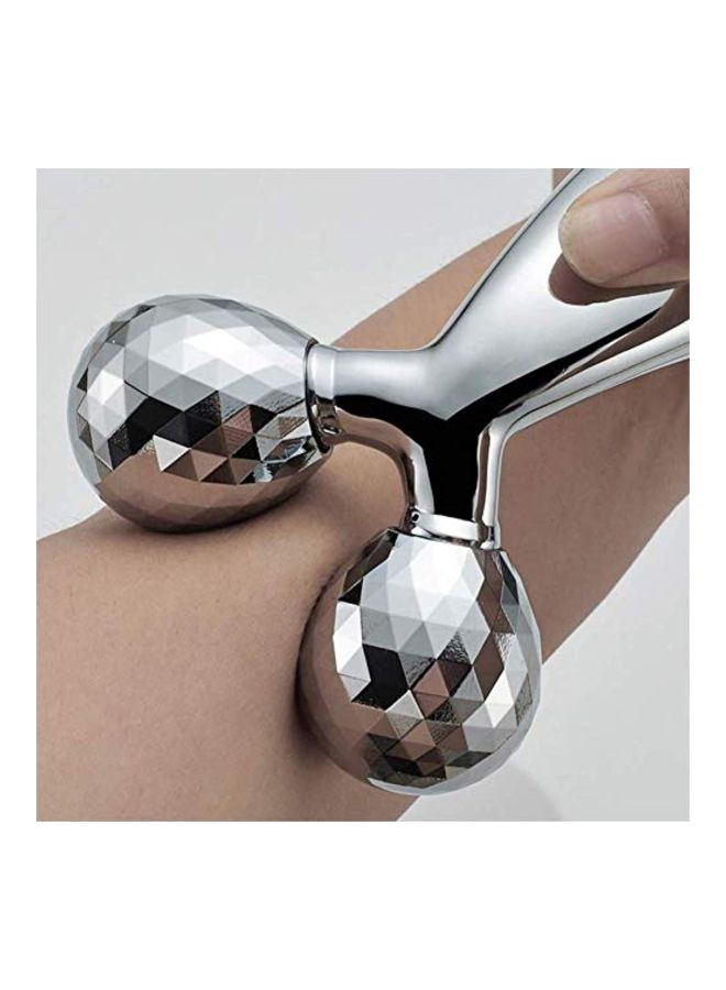3D-Roller Facial Massager Silver - Image 2