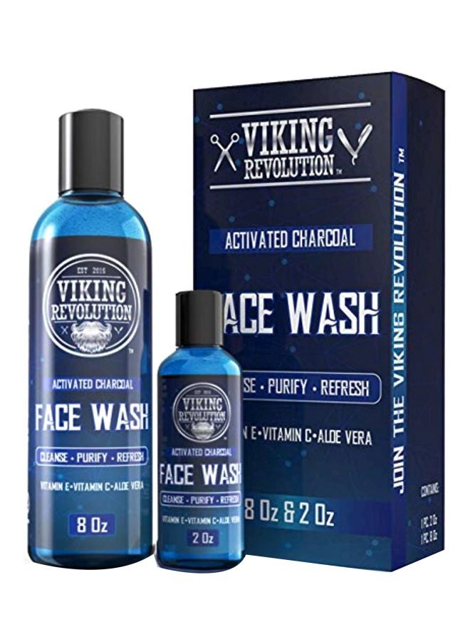 Viking Revolution Pack Of 2 Activated Charcoal Face Wash  - Image 1