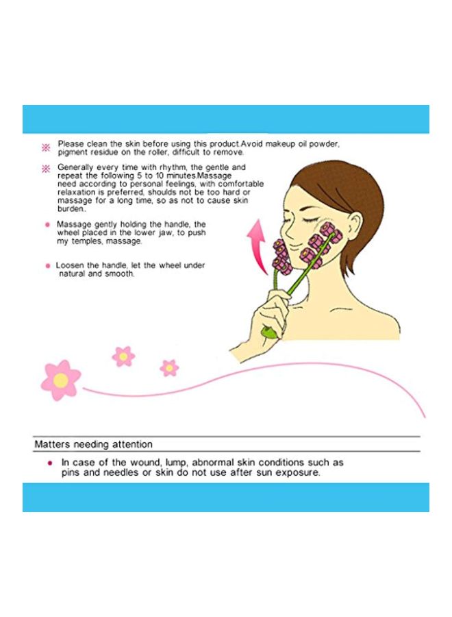 فرشاة تدليك الوجه أخضر / وردي - Image 5