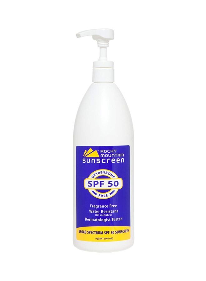 روكي ماونتن صن سكرين واقي شمس مقاوم للماء بعامل حماية من الشمس SPF 50 946ملليلتر - Image 1