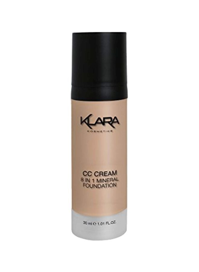 Klara Cosmetics - 8 in 1 Mineral Foundation CC Cream Light 02 - Image 1