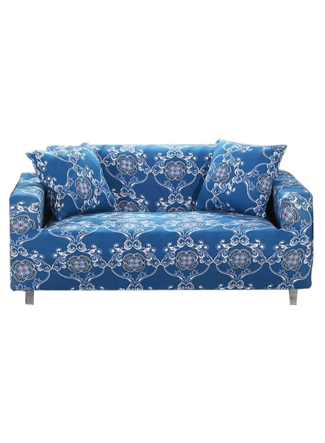 Modern Style Breathable Sofa Slipcover Blue/White/Black