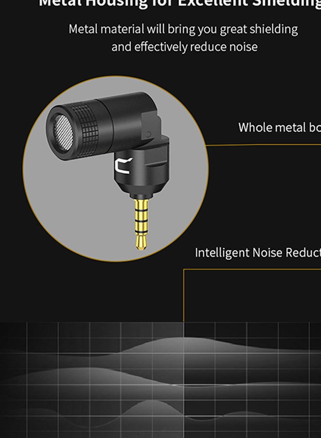 COMICA - CVM-VS07 Mini Omnidirectional Microphone 1D7437 Black/Gold - Image 1