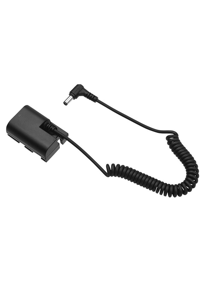 ANDOER LP-E6 Dummy Battery Pack DC Coupler Black/Silver - Image 1