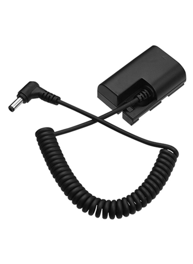 ANDOER LP-E6 Dummy Battery Pack DC Coupler Black/Silver - Image 3