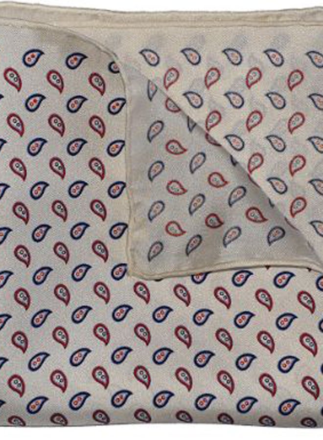 Imperialist - Cedar Pocket Handkerchief Beige/Blue/Black - Image 1