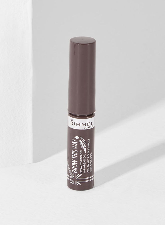 RIMMEL LONDON Brow This Way Gel With Argan Oil Dark Brown 003  - Image 3