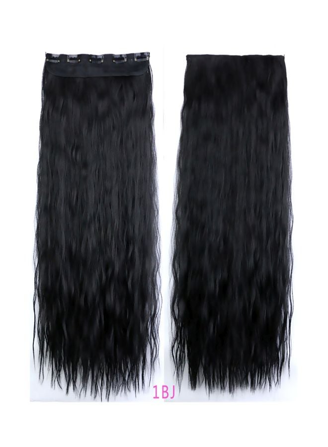5-Piece Long Hair Extension Black - Image 2