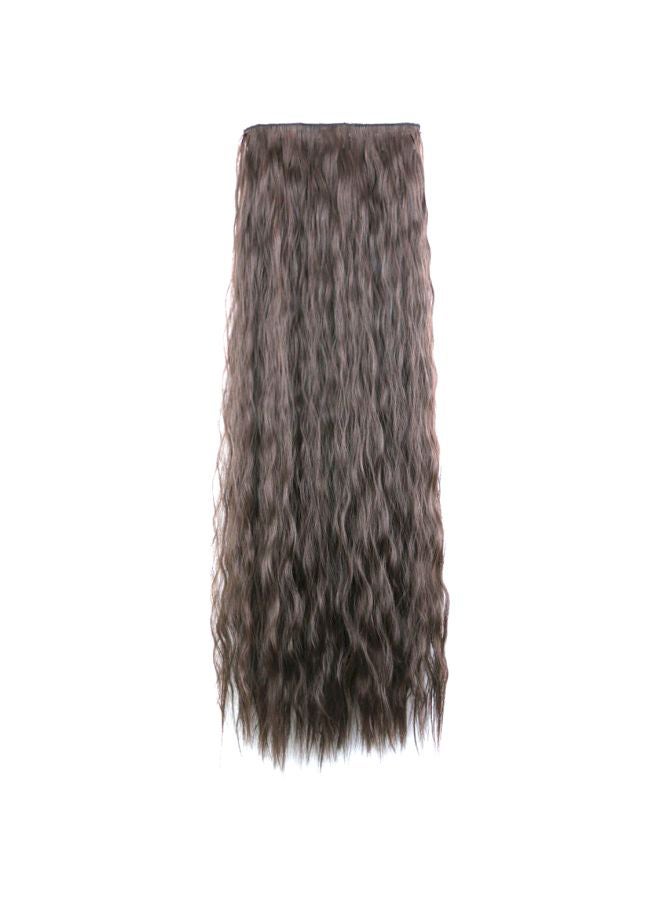 5-Piece Curly And Long Hair Extension Set Black/Brown