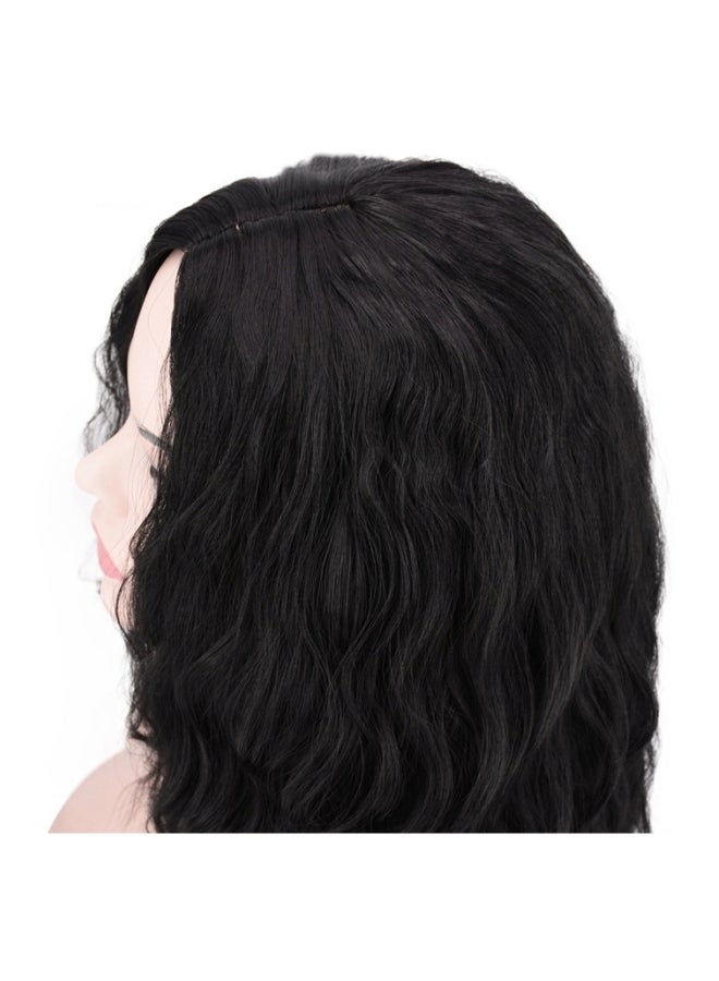 Wavy Short Hair Wig Black 45cm - Image 4