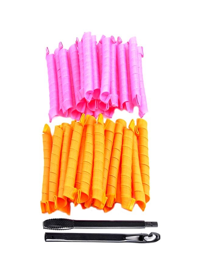 40-Piece Hair Curler Multicolour 50cm
