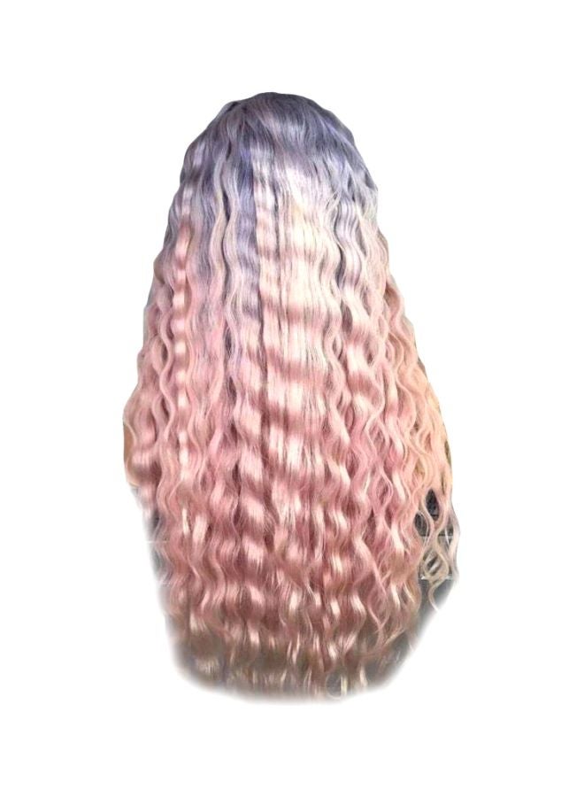 Long Curly Hair Extension Pink/Purple - Image 1