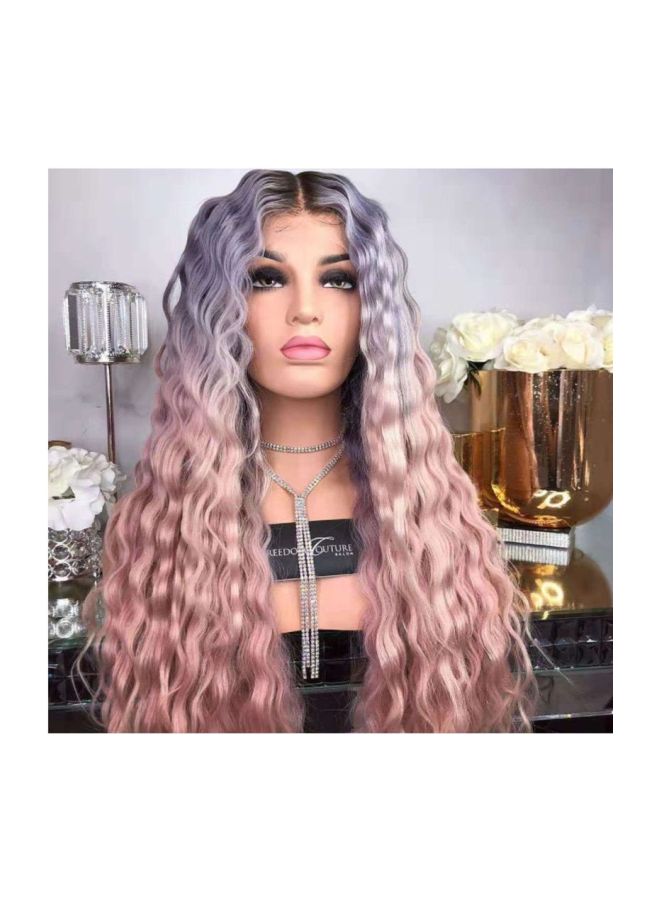 Long Curly Hair Extension Pink/Purple - Image 2