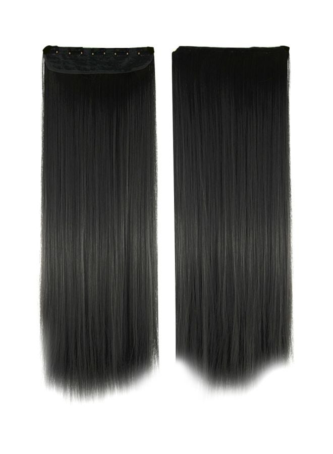 Long Straight Hair Extension Black 2
