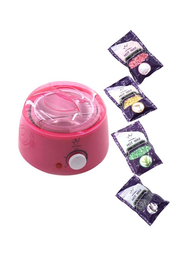 Wax Heater With Hot Wax Pink