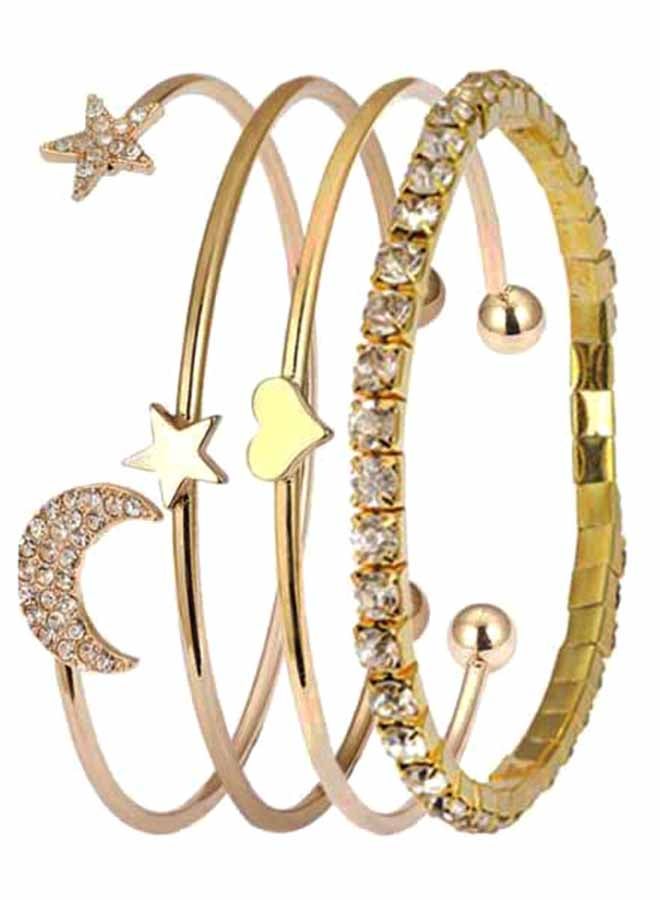 Generic - women 5-Piece Stainless Steel Analog Watch And Bracelet Set 8342 - Image 1