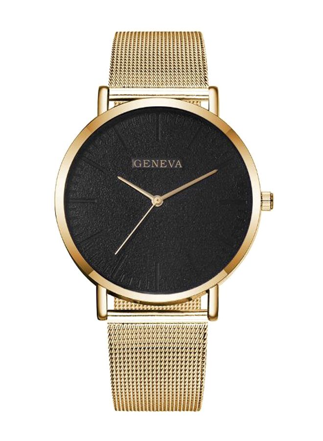 جنيفا ساعة يد بعقارب وسوار من الستانلس ستيل طراز 9559 women - Image 1