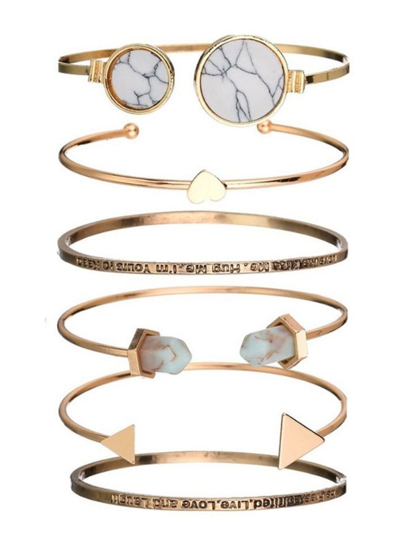 MCYKCY - women 7-Piece Analog Watch And Bracelet Set 226 - Image 1