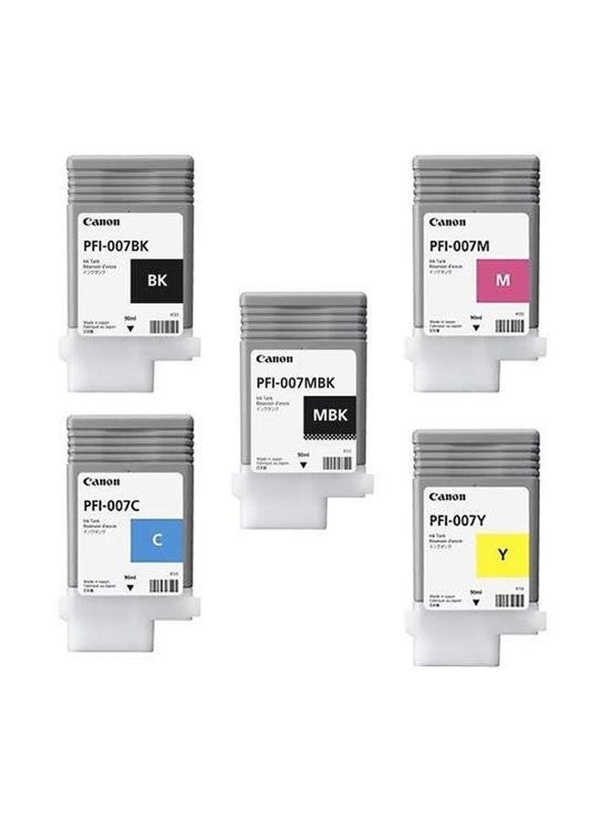 Canon 5-Piece Dye Ink Tank Bundle Yellow/Black/Cyan