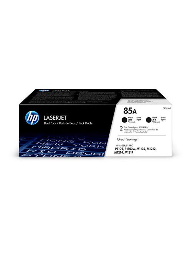 HP Pack Of 2 85A Ink Toner Cartridge 85A Black - Image 2