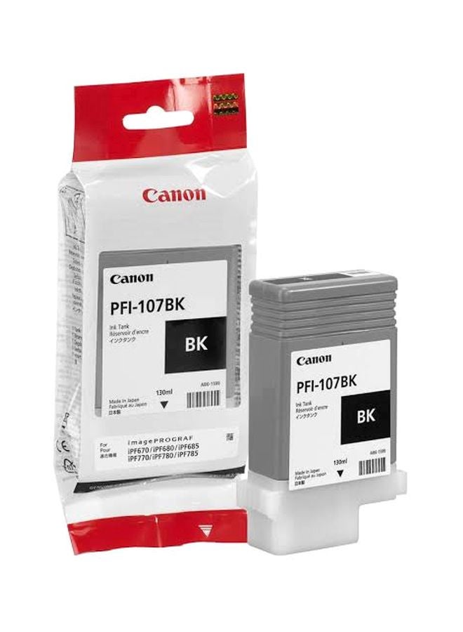 Canon Ink Cartridge PFI-107BK Black - Image 2