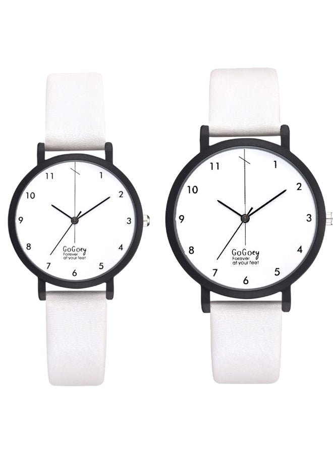Generic - 2-Piece Fashion Analog Couple Watch Set NSSB037002131 - Image 1