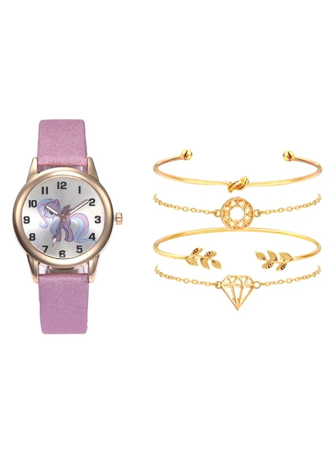 Generic - women Analog Watch And Bracelet Set - Image 1