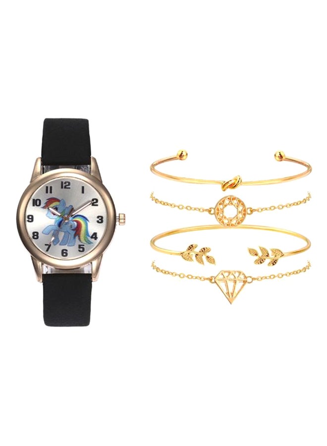 Generic - women Analog Watch And Bracelet Set - Image 1